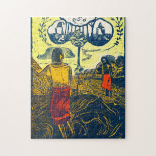 Tahitian Women and Dog, Gauguin Puzzle