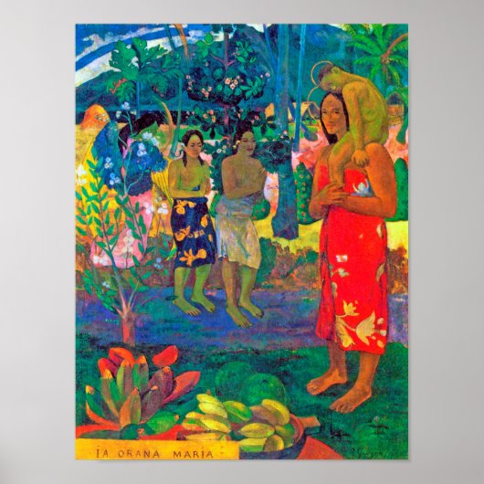 Tahitian Women, Gauguin Poster (Vorne)