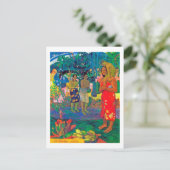 Tahitian Women, Gauguin Postkarte (Stehend Vorderseite)