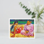 Tahitian Women, Gauguin Postkarte (Stehend Vorderseite)