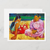 Tahitian Women, Gauguin Postkarte (Vorne/Hinten)