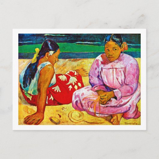 Tahitian Women, Gauguin Postkarte (Vorderseite)