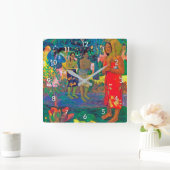 Tahitian Women, Gauguin Quadratische Wanduhr (Zuhause)