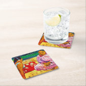 Tahitian Women, Gauguin Rechteckiger Pappuntersetzer (Vor Ort)