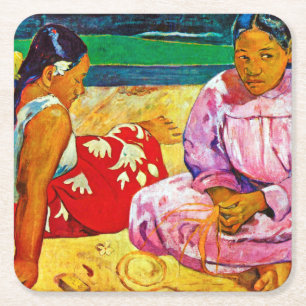 Tahitian Women, Gauguin Rechteckiger Pappuntersetzer