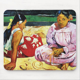 Tahitian Women on the Beach by Paul Gauguin Mousepad