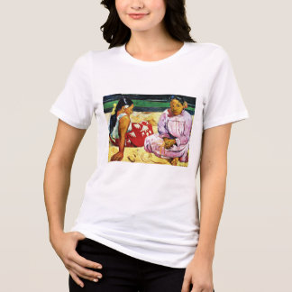 Tahitian Women on the Beach by Paul Gauguin Tri-Blend Shirt