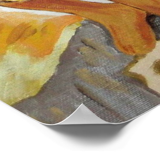 Tahitian Women Print Poster (Ecke)