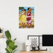 Tahitian Women Print Poster (Heimbüro)