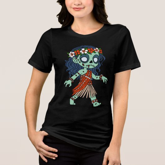 Tahitian Zombie Tri-Blend Shirt (Vorderseite)
