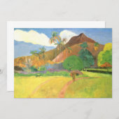 Tahitianische Landschaft, Berge Tahiti, Paul Gaugu (Vorne/Hinten)