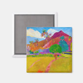 Tahitianische Landschaft, Gauguin Magnet (Vorderseite/Rückseite)