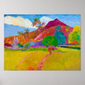Tahitianische Landschaft, Gauguin Poster (Vorne)
