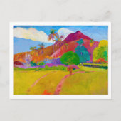 Tahitianische Landschaft, Gauguin Postkarte (Vorderseite)