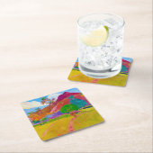 Tahitianische Landschaft, Gauguin Rechteckiger Pappuntersetzer (Vor Ort)