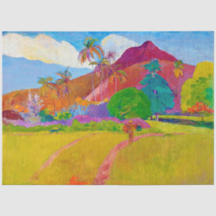 Tahitianische Landschaft, Gauguin Seidenpapier