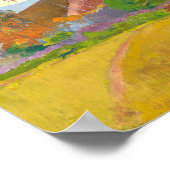 Tahitianische Landschaft | Paul Gauguin Poster (Ecke)