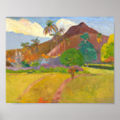 Tahitianische Landschaft | Paul Gauguin Poster (Vorne)