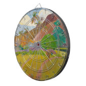 Tahitianische Landschaft (von Paul Gaugin) Dartscheibe (Vorderseite rechts)