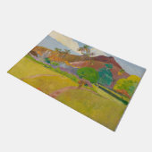 Tahitianische Landschaft (von Paul Gaugin) Fußmatte (Schrägansicht)