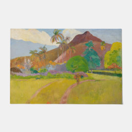 Tahitianische Landschaft (von Paul Gaugin) Fußmatte