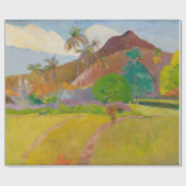 Tahitianische Landschaft (von Paul Gaugin) Geschenkpapier (Flach)