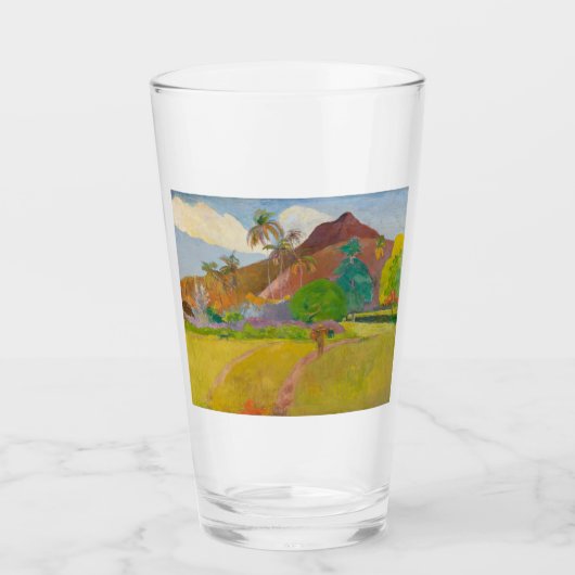Tahitianische Landschaft (von Paul Gaugin) Glas (Vorderseite)