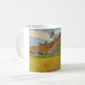 Tahitianische Landschaft (von Paul Gaugin) Kaffeetasse (Vorderseite Links)