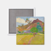 Tahitianische Landschaft (von Paul Gaugin) Magnet (Vorderseite/Rückseite)
