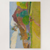 Tahitianische Landschaft (von Paul Gaugin) Puzzle (Vertikal)