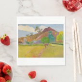 Tahitianische Landschaft (von Paul Gaugin) Serviette (Beispiel)