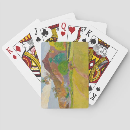 Tahitianische Landschaft (von Paul Gaugin) Spielkarten (Rückseite)