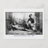 Tahitianische Männer verkleidet für das Tanzen Vin Postkarte (Vorderseite)