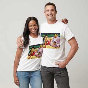 Tahitische Frauen am Strand von Paul Gauguin T-Shirt