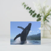 "Tahku"— die Buckelwal-Statue durchbrechen - Postkarte (Stehend Vorderseite)