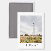 Tahkuna Lighthouse on Hiiumaa island, Estonia Magnet (Vorderseite/Rückseite)