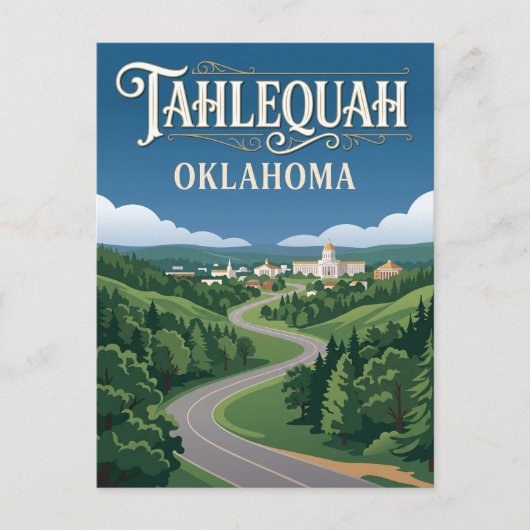 Tahlequah USA Postkarte (Vorderseite)