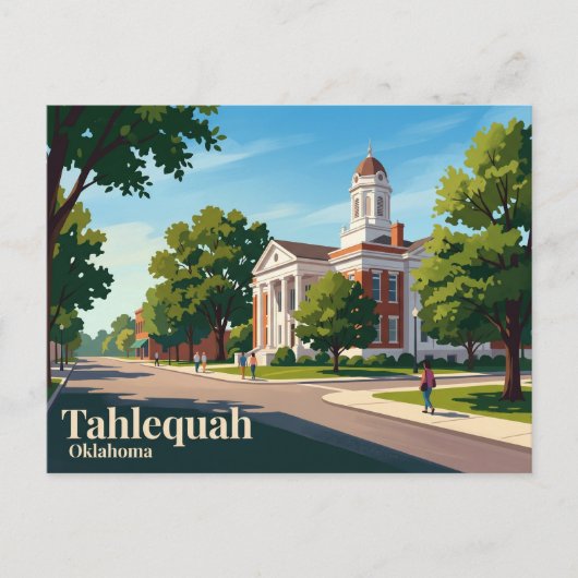 Tahlequah USA Postkarte (Vorderseite)