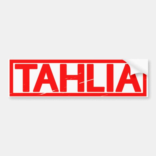 Tahlia Briefmarke Autoaufkleber (Vorne)