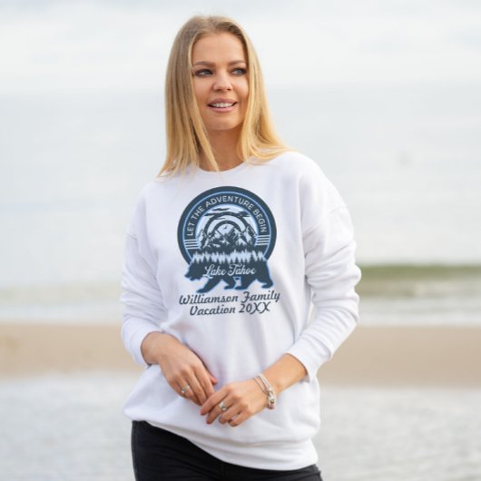 Tahoe Adventure Bear Familie Matching Urlaub Sweatshirt