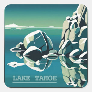 Tahoe-Aufkleber Quadratischer Aufkleber