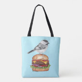 Tahoe Black Capped Chickadee Cheeseburger Bird Dk Tasche (Rückseite)