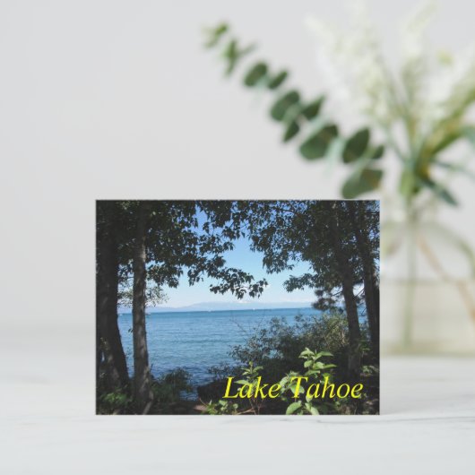 Tahoe Blue Postcard Postkarte (Stehend Vorderseite)