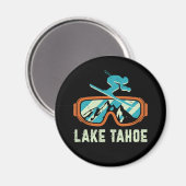 Tahoe California Skifahren Snowboarden Magnet (Vorderseite/Rückseite)