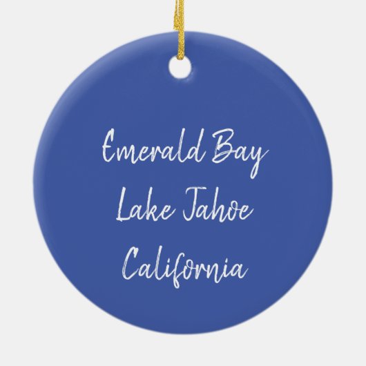 Tahoe Christmas Tree Ornament (Hinten)