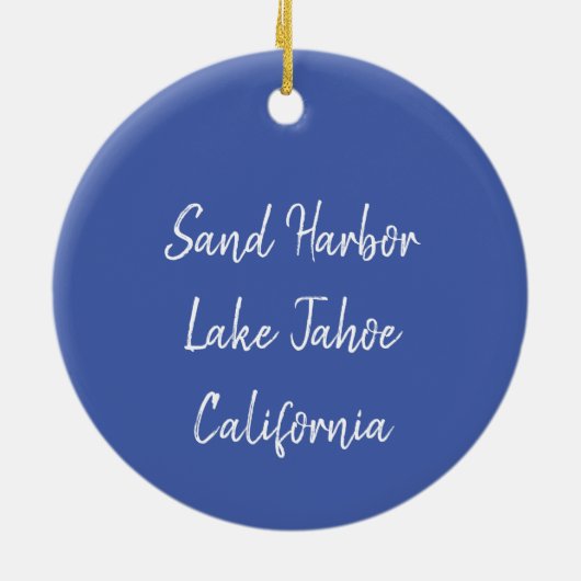 Tahoe Christmas Tree Ornament (Hinten)