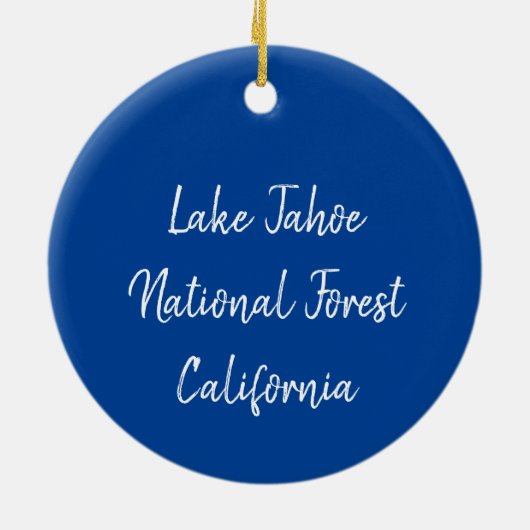 Tahoe Christmas Tree Ornament (Hinten)