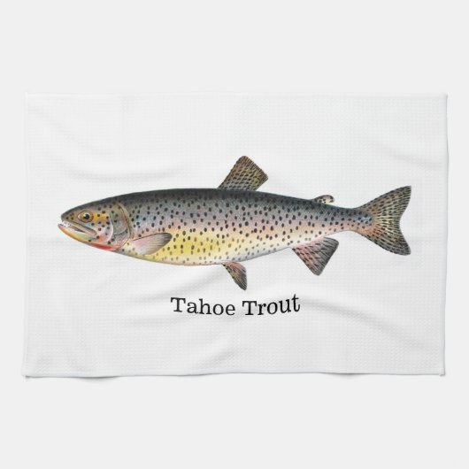 Tahoe Forelle-Fische Handtuch (Horizontal)