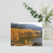 Tahoe im Herbst / Winter Landschaft Postkarte (Stehend Vorderseite)