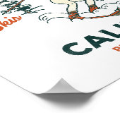 Tahoe, Kalifornien Funny Retro Skiing & Bierkunst Poster (Ecke)